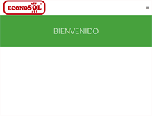 Tablet Screenshot of econosol.com